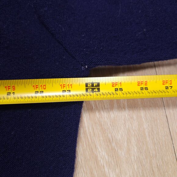 Vintage Izod Lacoste Cardigan Sweater Men L Blue Preppy Grandpa USA 80s - Picture 8 of 12